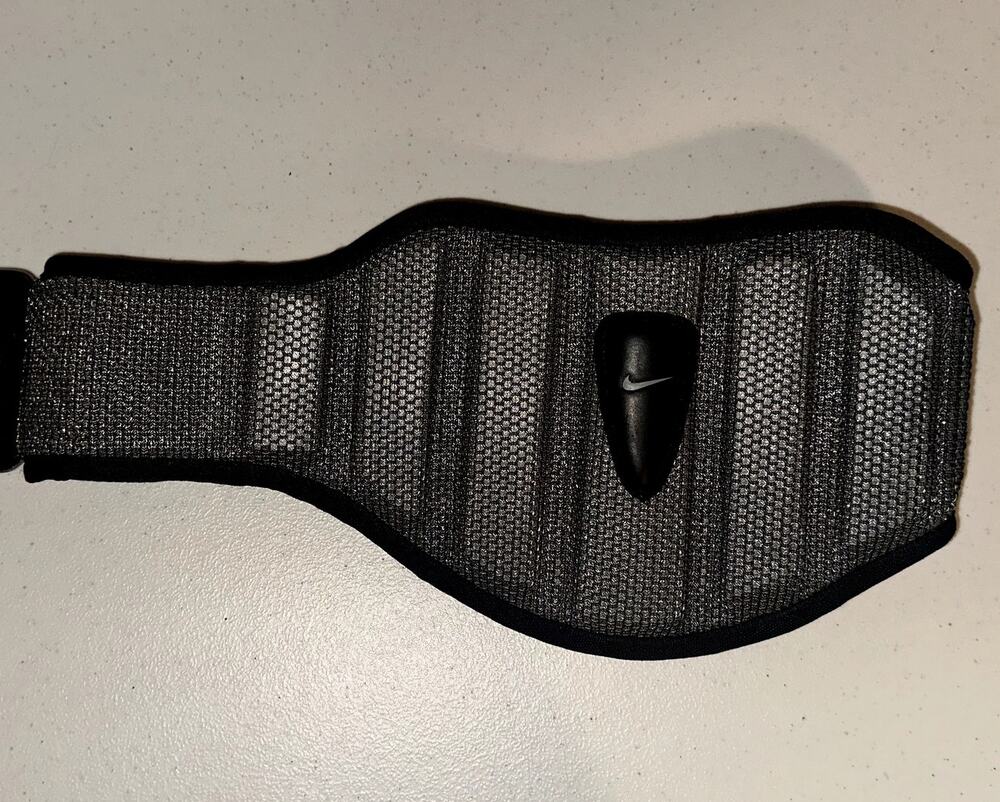 Nike Structured Weight Lifting Gym Belt Training Support M Gray Black